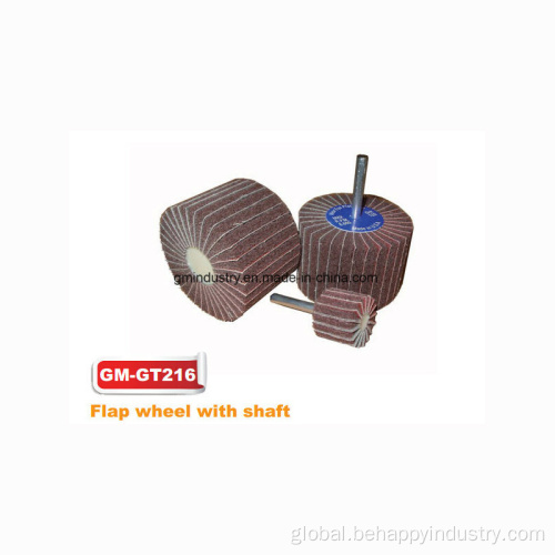 Grinding Wheel Grinding Tool High Quality Aluminum Oxide Flap Wheel with Shaft Factory